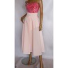 ELEGANCKA SPÓDNICA MIDI PUDROWA