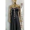 Wieczorowa suknia srebrne cekiny z biżuterią lux