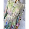 SUKIENKA MAXI CIENIOWANA KWIATY PARIS