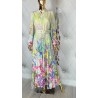 SUKIENKA MAXI CIENIOWANA KWIATY PARIS