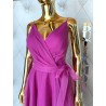 SUKIENKA MIDI ORGANZA MAGENTA