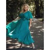 SUKIENKA LENI SZYFON PLUS SIZE ZIELONA
