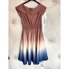 SUKIENKA OMBRE PLUS SIZE KARMEL