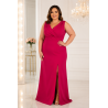 SUKIENKA PLUS SIZE LUSIA MALINOWA