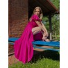 SUKIENKA LORA FUKSJA POŁYSK 56