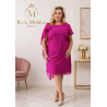 SUKIENKA MARLENA PLUS SIZE FUKSJA 44/46