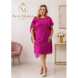 SUKIENKA MARLENA PLUS SIZE FUKSJA 44/46