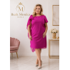 SUKIENKA MARLENA PLUS SIZE FUKSJA 44/46