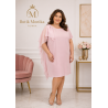 SUKIENKA MARLENA PLUS SIZE PUDROWA 50/52