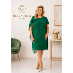SUKIENKA MARLENA PLUS SIZE ZIELONA 44/46